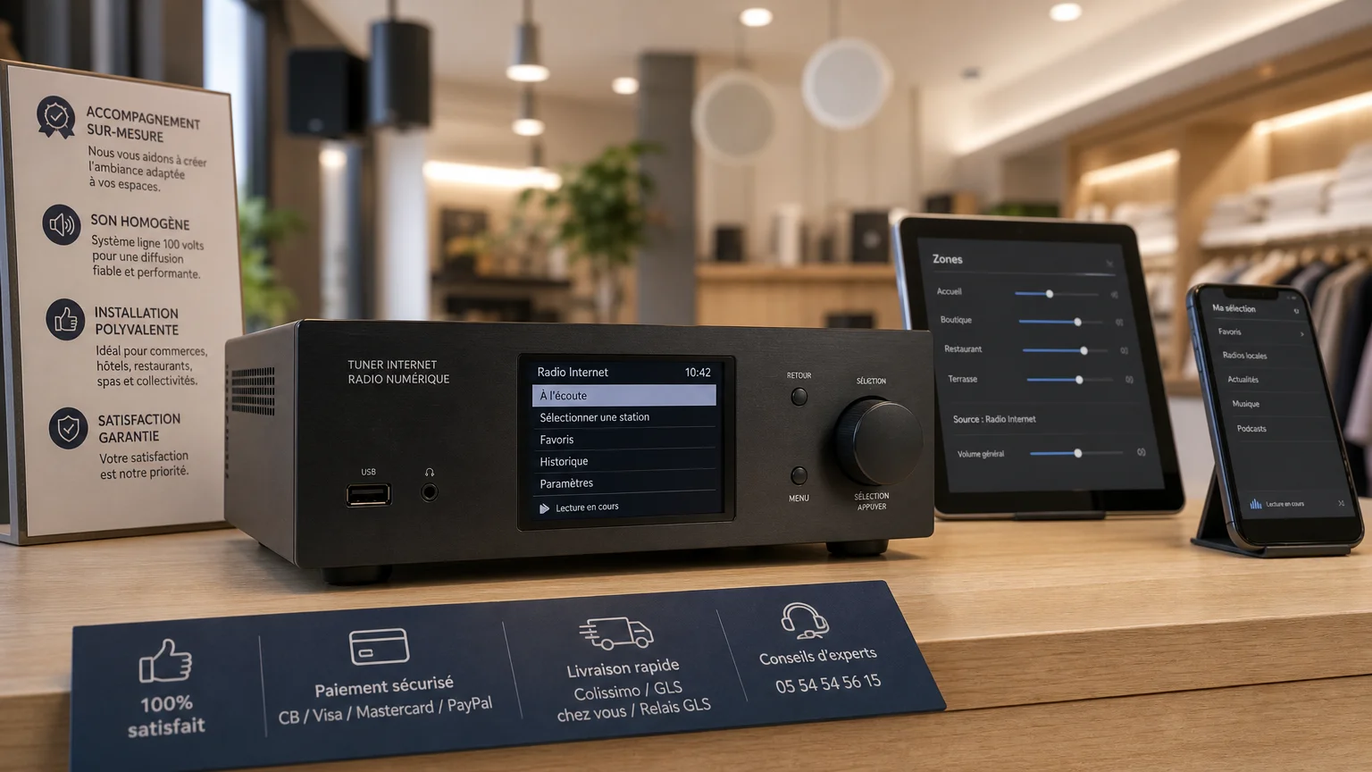 Tuner web radio : bien choisir pour vos commerces 2026