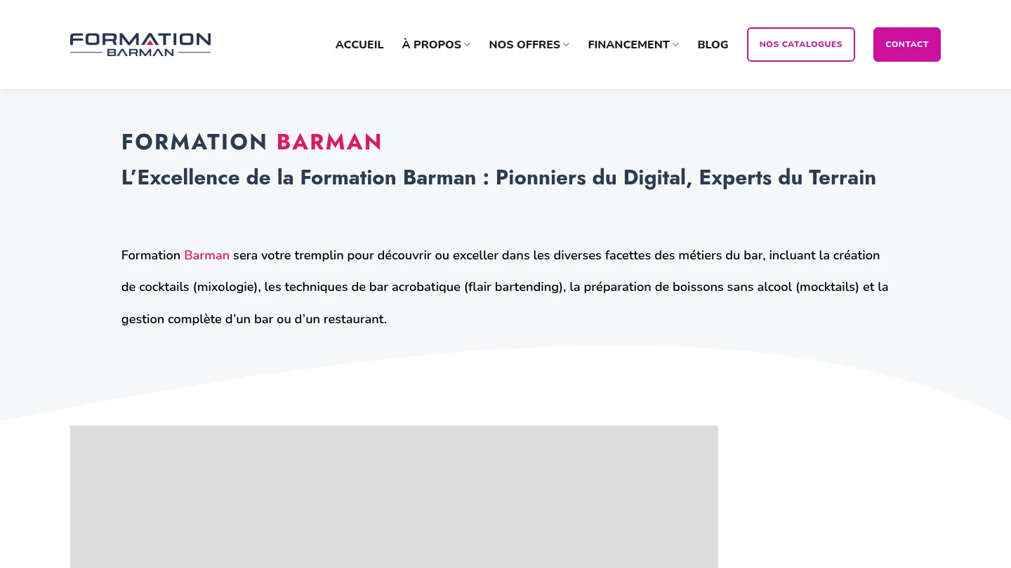 Formation Barman