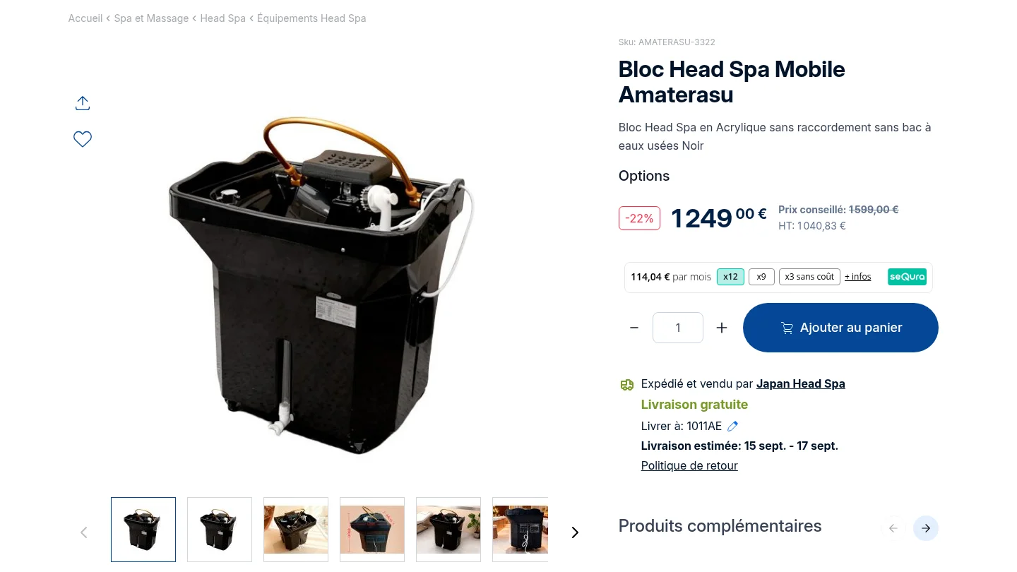 Bloc Head Spa mobile Amaterasu