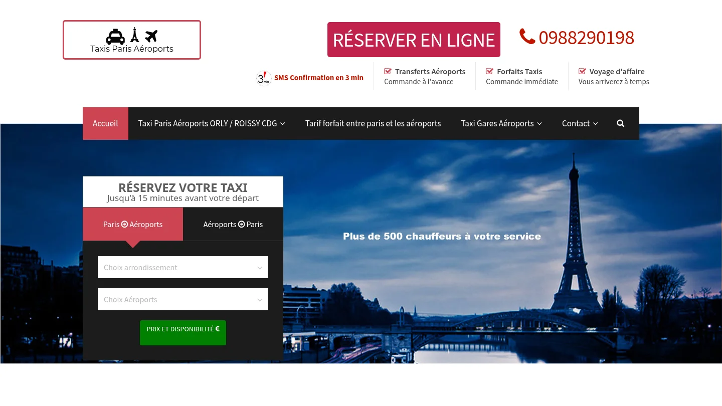 Taxi Paris Aéroport