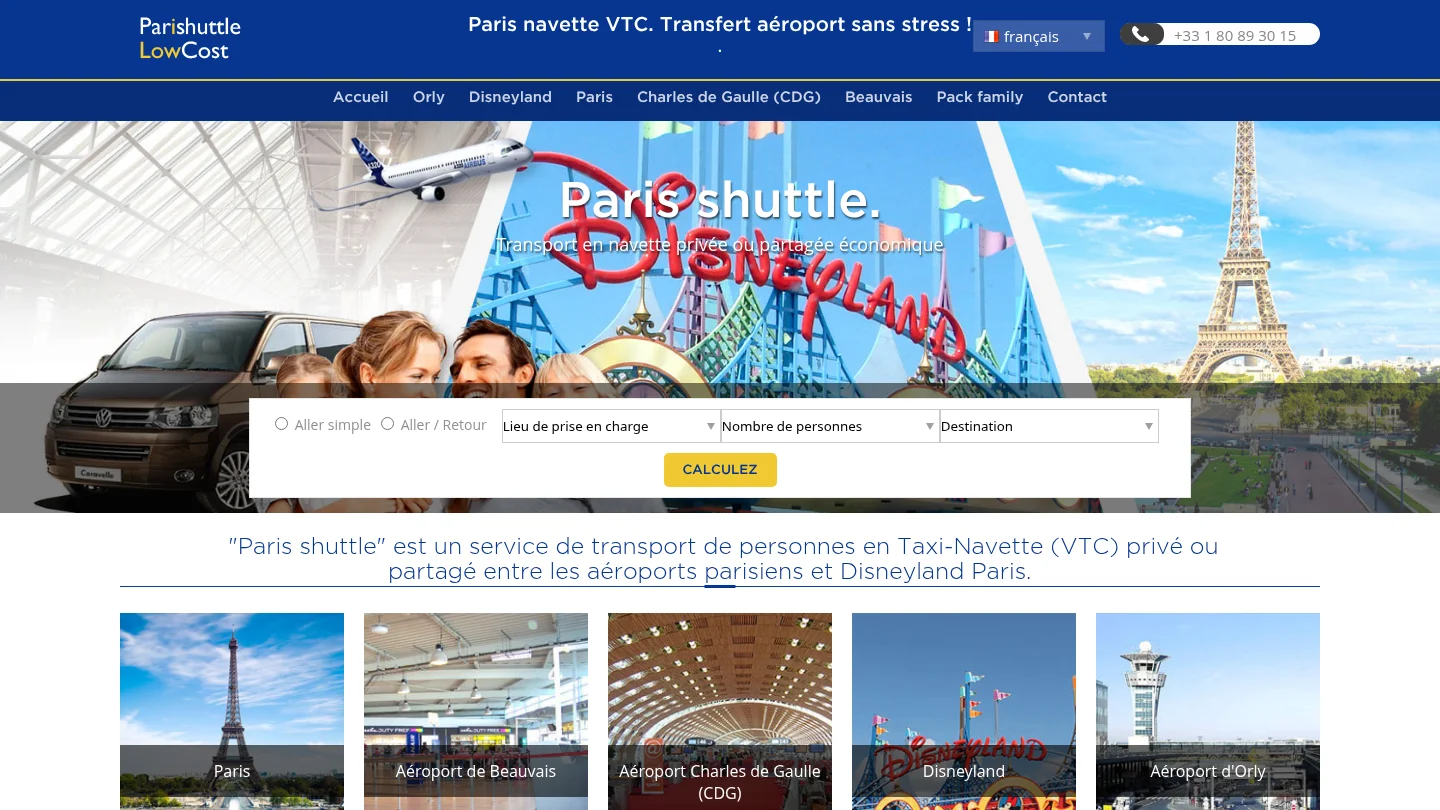 Paris Shuttle Low Cost