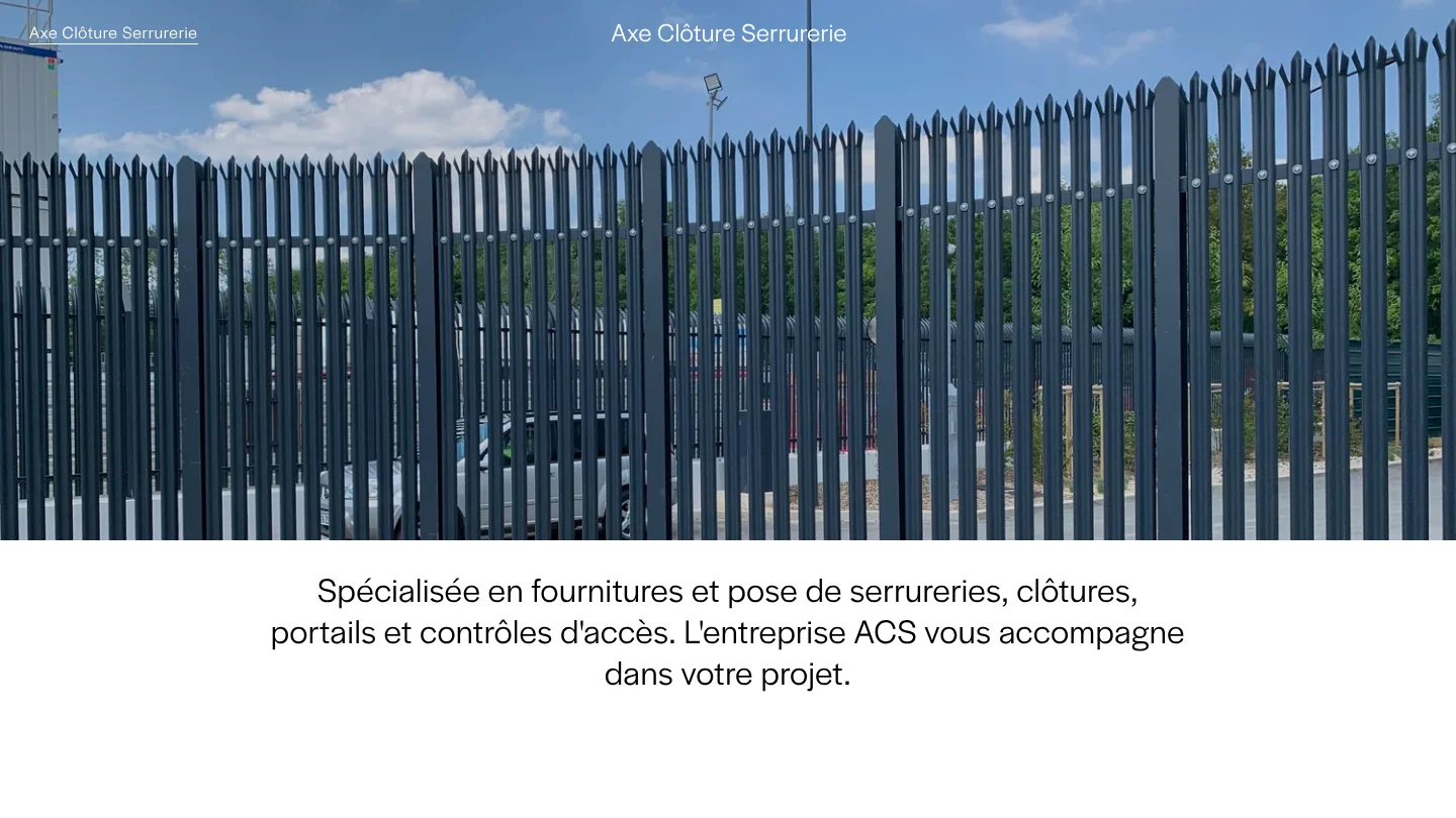 Axe Clôture Serrurerie