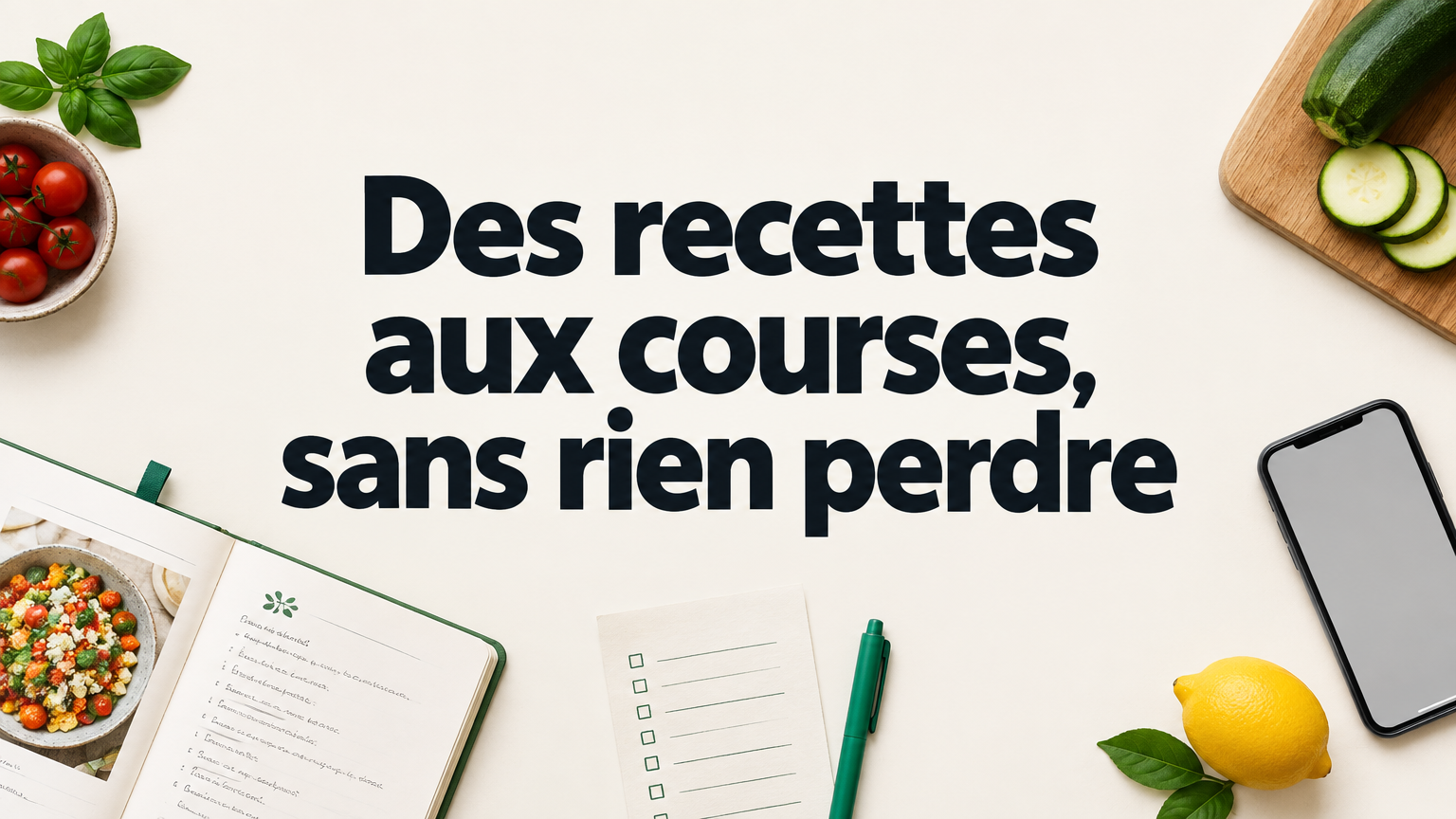Application de recettes et de courses : bien s’organiser