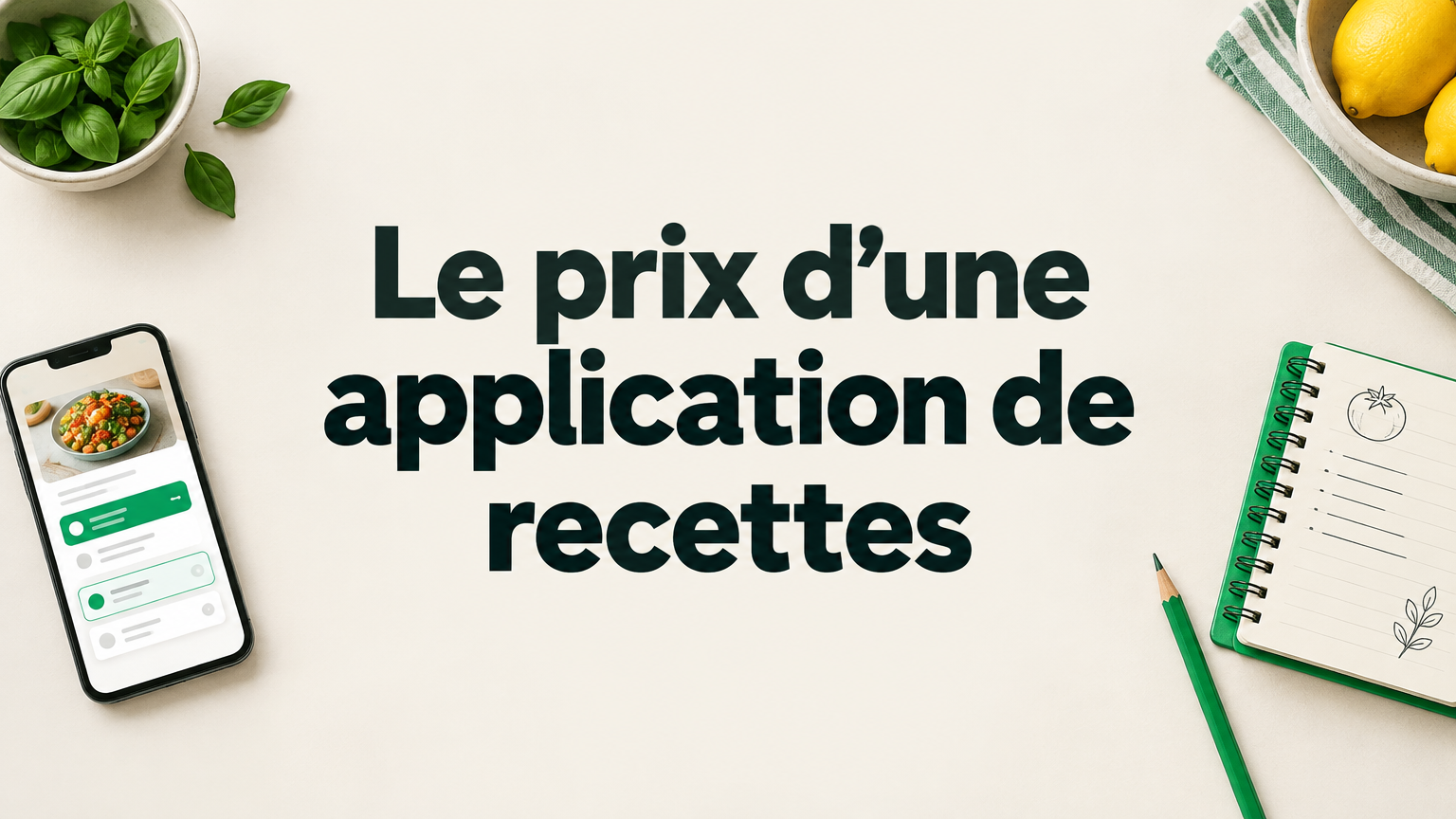 Prix d’une application de recettes : comprendre le coût réel