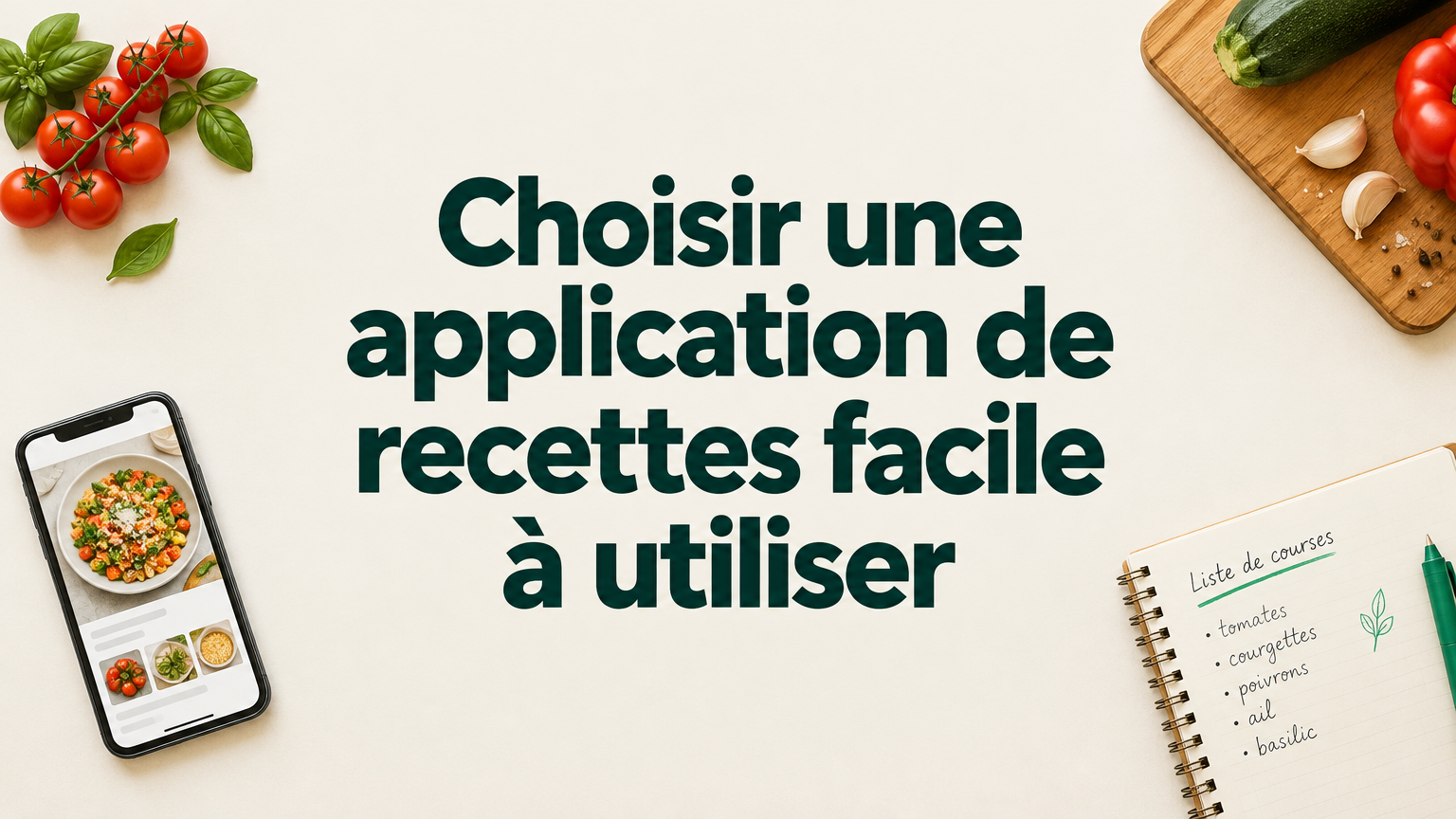 Application de recettes facile à utiliser : 6 critères