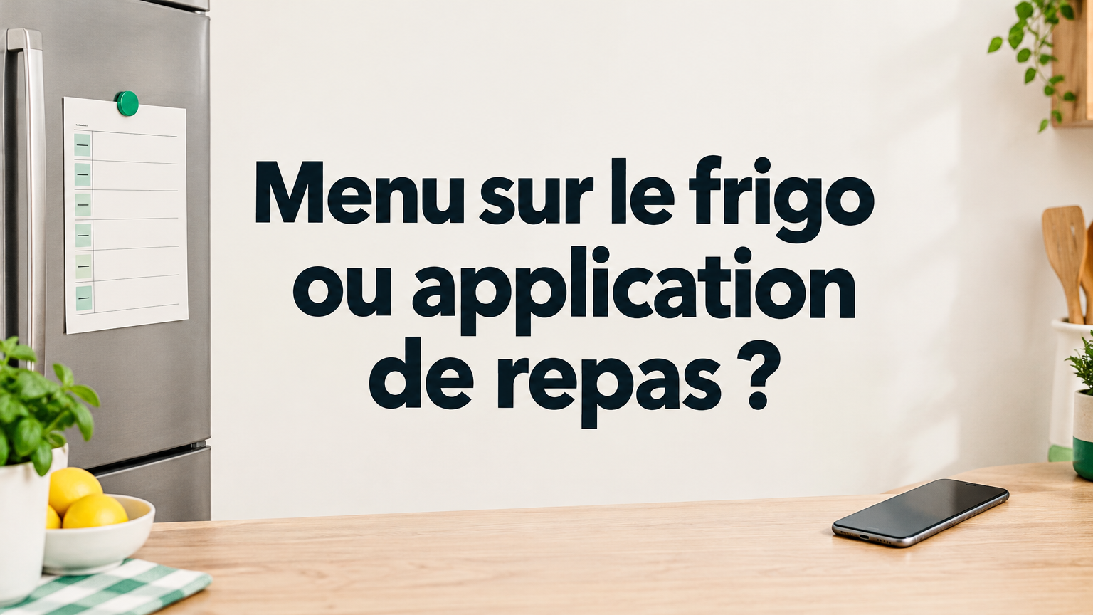 Application de repas ou menu sur le frigo : que choisir ?