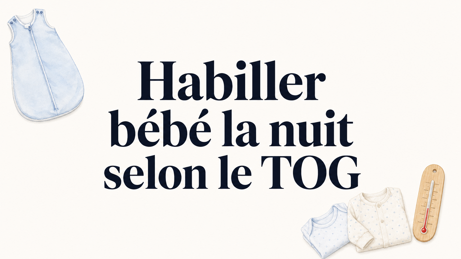Comment habiller bébé la nuit avec le bon TOG en 2026