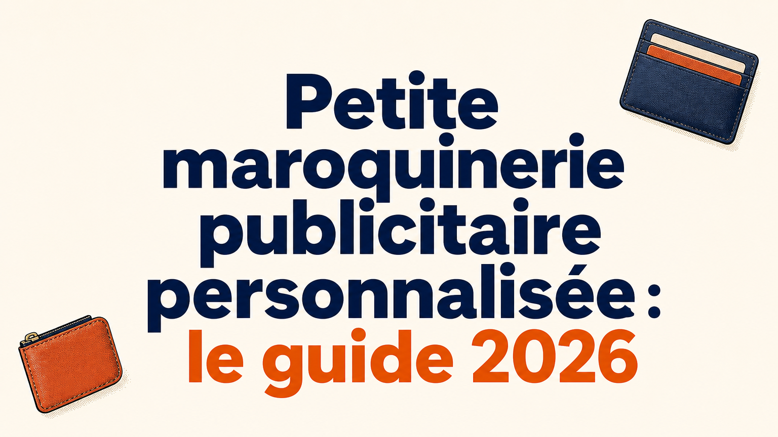 Petite maroquinerie publicitaire personnalisée : guide 2026