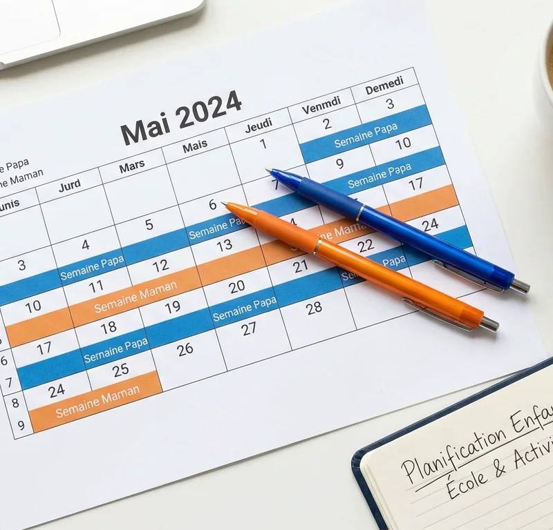 Calendrier de garde partagée 5‑2‑2‑5 : guide complet pour les parents